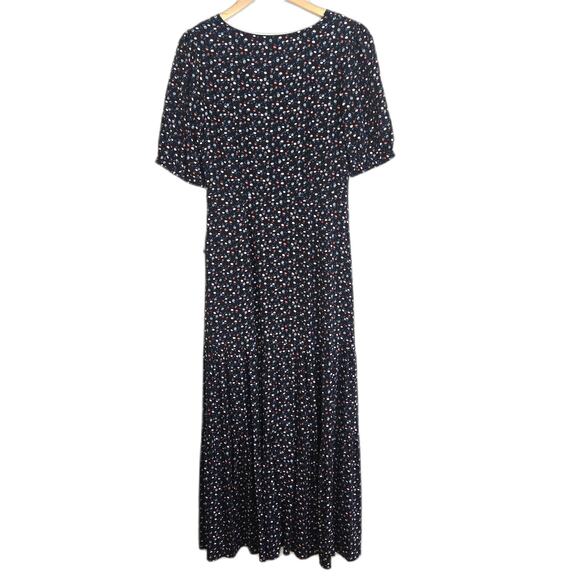Modcloth New Ditsy Floral Short Sleeve Tiered Maxi Dress Size S - Picture 3 of 13